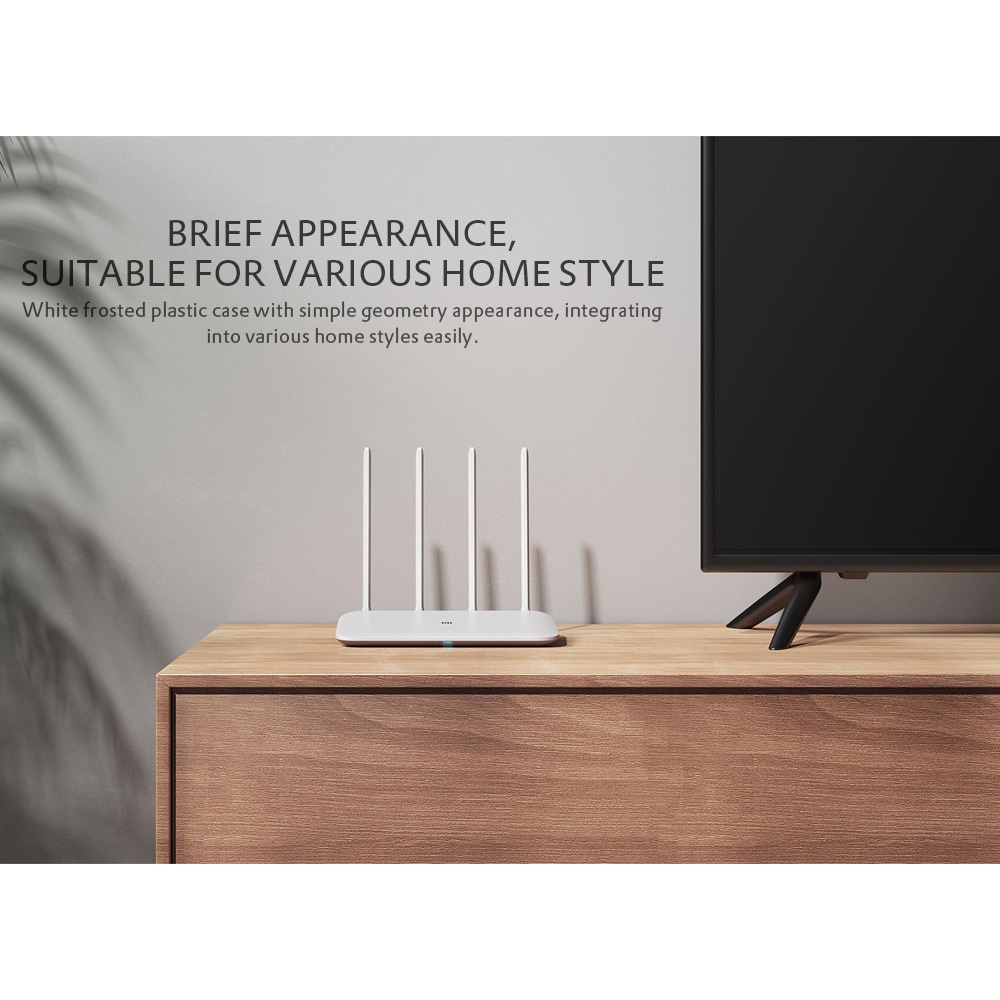 Xiaomi Mi Router 4 Dual Band Wireless Gigabit IEEE 802.11AC 4 Antena - R4 - White