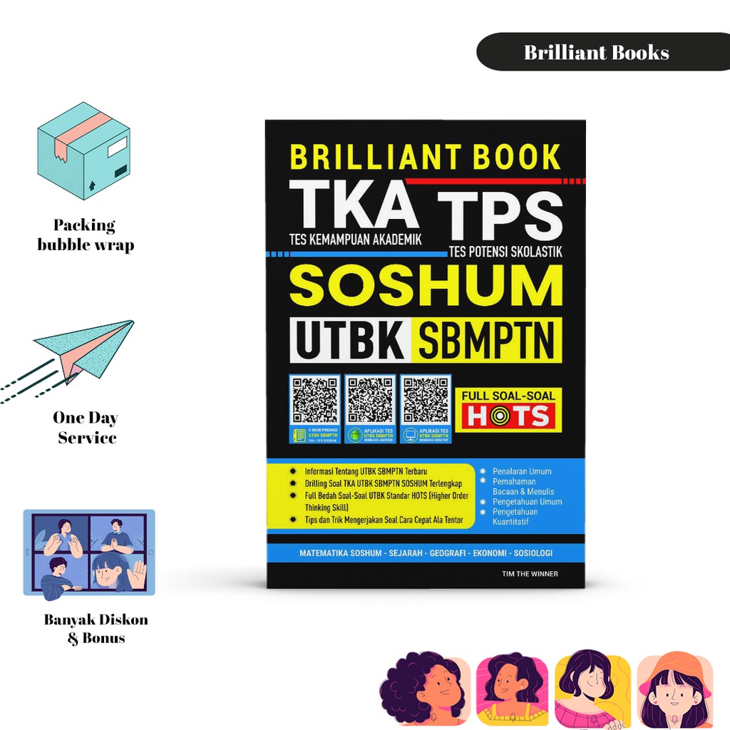 Buku Sbmptn Tka Tps Utbk Soshum 2021 Brilliant Book Shopee Indonesia