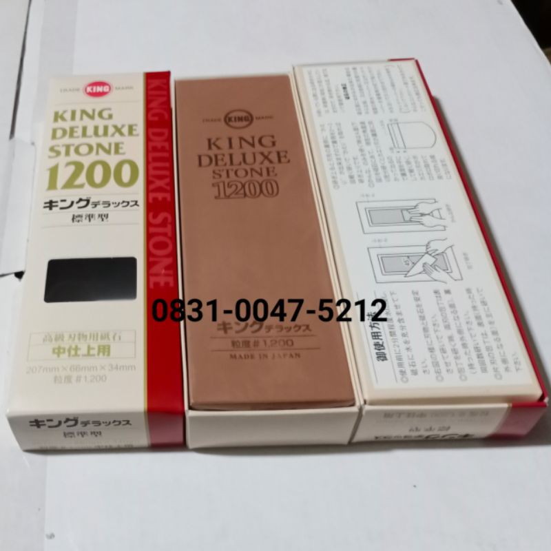 King deluxe stone Batu asah grade 1200 batu asahan original Made in Japan