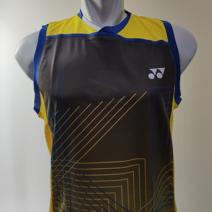 KAOS  KAOS BADMINTON SINGLET YONEX - ORIGINAL - Hitam, S  COC KATOO