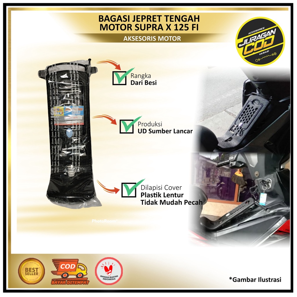 Rak Jepit Tengah Honda Supra X 125fi 2014-2022 / bagasi tengah Honda Supra X 125 Fi New (COD)