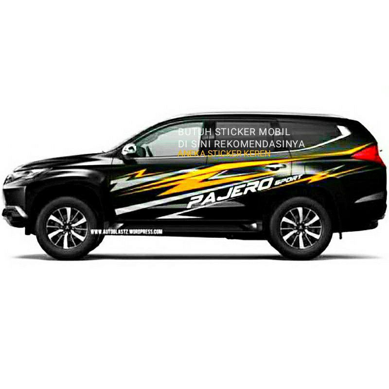 

promo stiker mobil pajero sport terbaru stiker cutting,