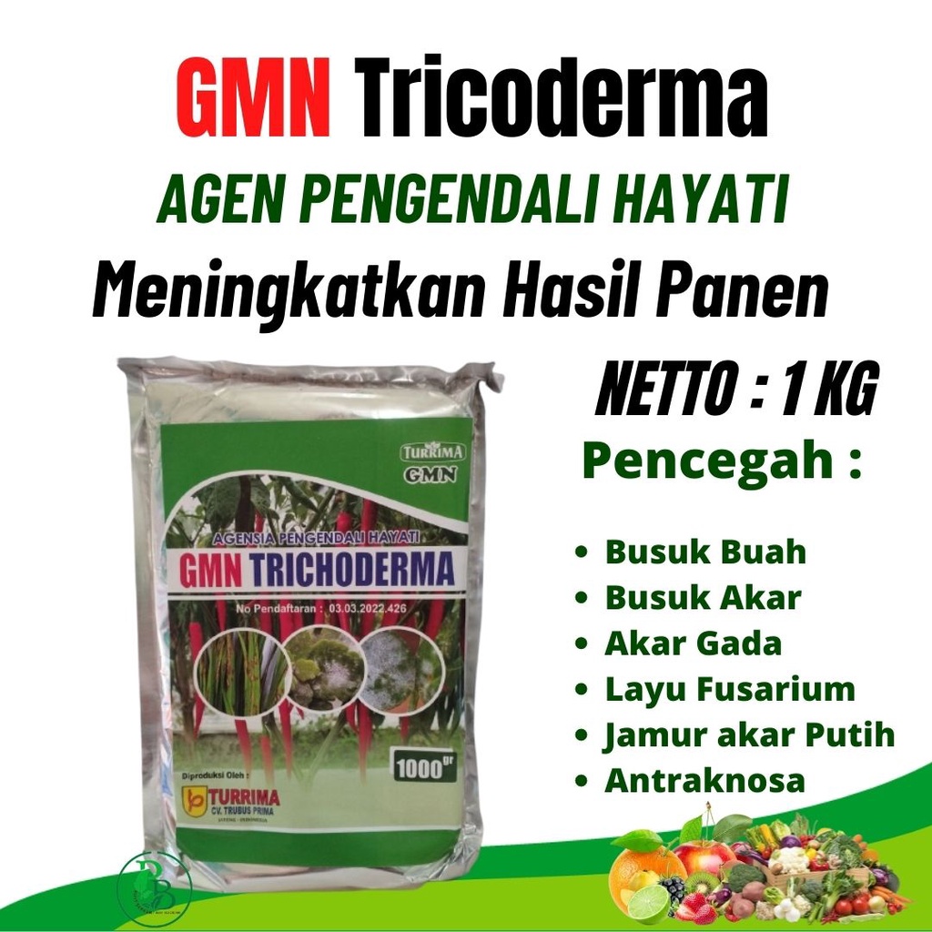 Jual Gmn Trichoderma Kg Fungisida Hayati Tricoderma Pupuk Hayati Anti