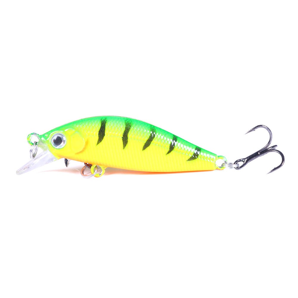 HENGJIA 1Pcs NEW Sinking Minnow Umpan Pancing 50mm 3g Fishing Bait 3D Eyes Swimbait Fishing Lure