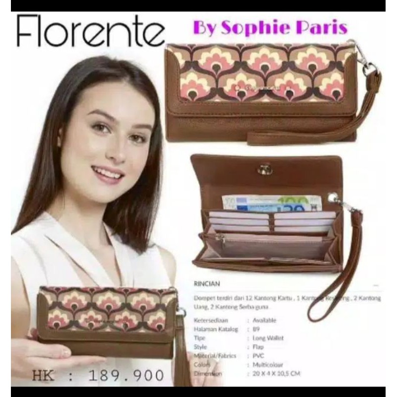Dompet florente Sophie Paris / dompet panjang Sophie / dompet promo sophie florente