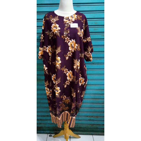 Daster Batik Jumbo L5 Kencana Ungu