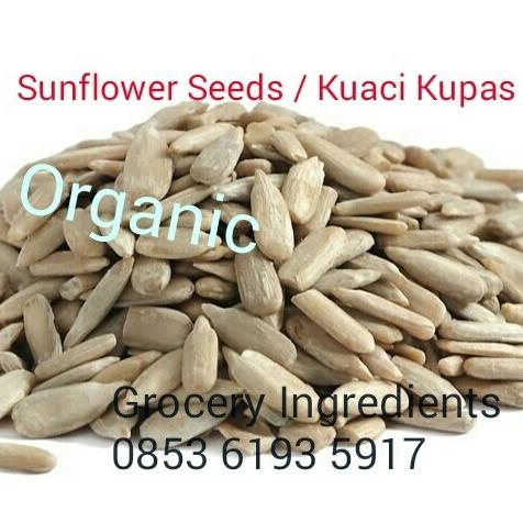 

Sunflower Seeds Organik - 250Gram / Kuaci Kupas / Biji Bunga Matahari