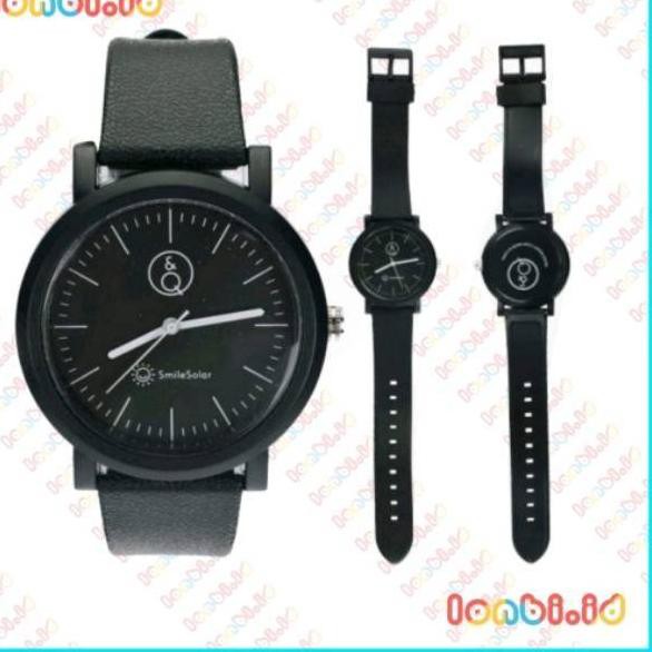 ✰rwg【OIIS✽ Q&Q ANALOG SMILE SOLAR D2 /jam tangan qnq qq/fashion/casual/cewek/cowok/pria/wanita/kere