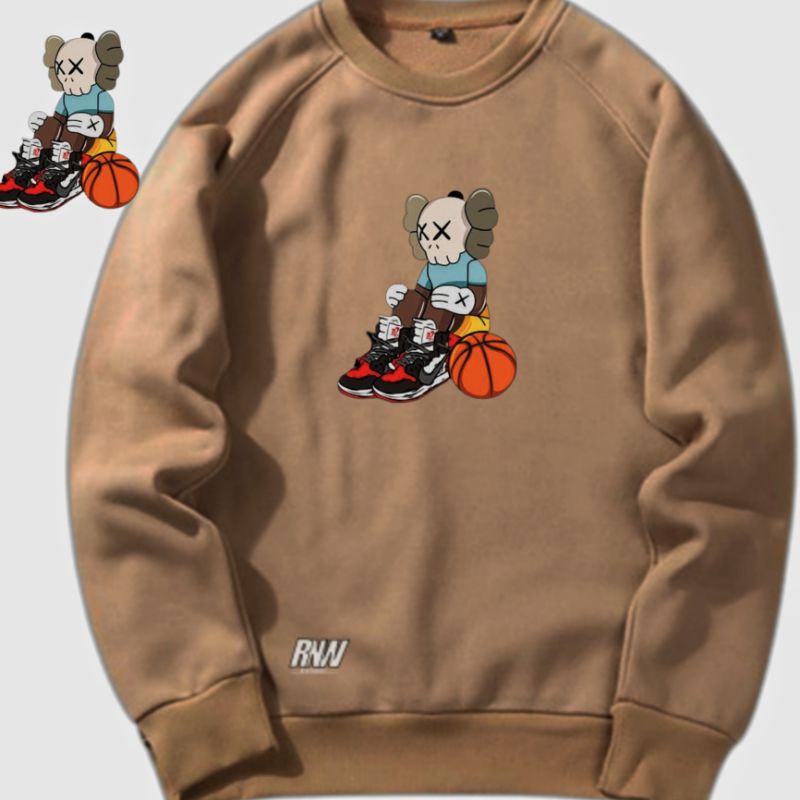 ((BAYAR DITEMPAT)) JUMBO M-XXXL ORIGINAL OWL BASKET BALL SWEATER PRIA CREWNECK /jaket distro/sweater pria