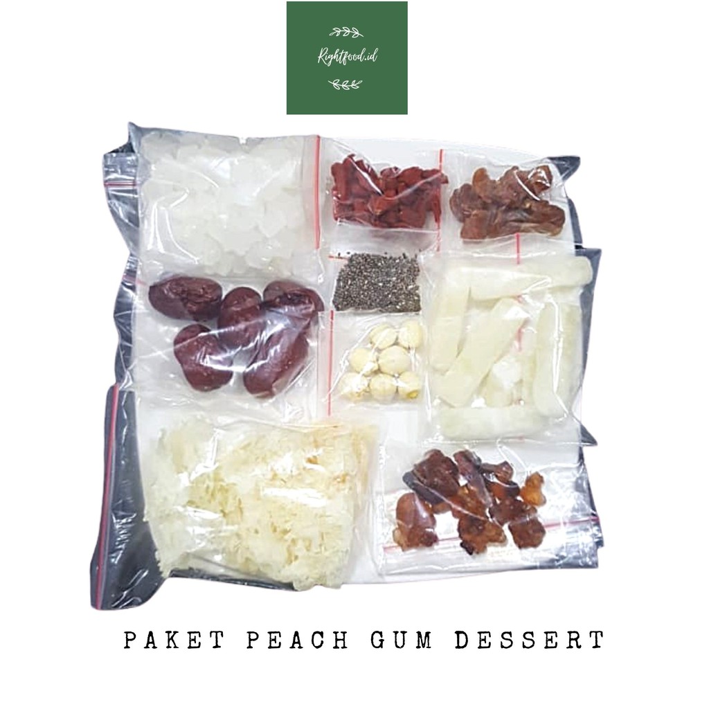 Paket Peach Gum Dessert Lengkap dengan Resepnya (6-7 cup)