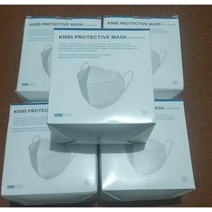 KN95 protective mask 5 ply  isi 50 pcs (non medical)