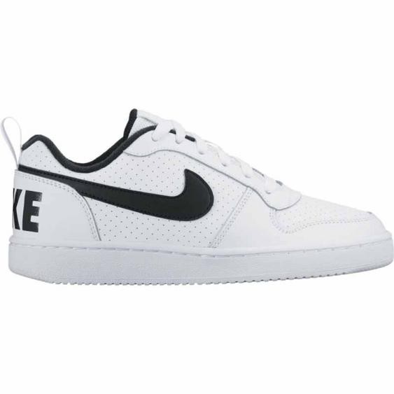 NIKE Court Borough Low White Black Sepatu Sneakers