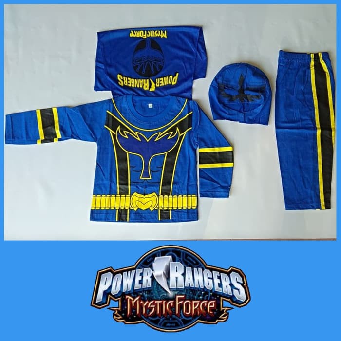 Baju Kostum Anak Power Rangers Mystic Force Setelan Karakter Superhero