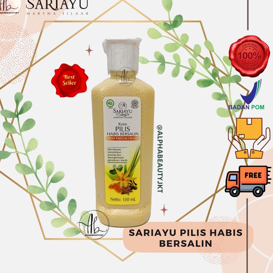 [PRODUK DN9KN] SARIAYU KRIM PILIS JAMU HABIS BERSALIN 100 ML - CREAM PILIS SARIAYU KREM PILIS VHN
