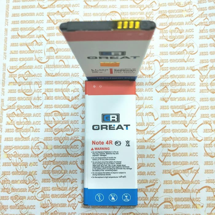 Baterai Battery Double Power Samsung Note 4 Replika Note 4R  N9100 EB-BN910BBE