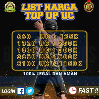 TOP UP UC PUBG VIA LOGIN | Shopee Indonesia - 