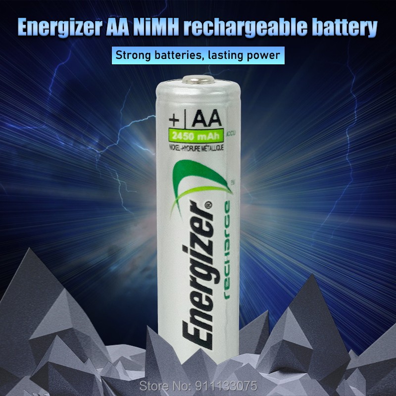 Energizer Original 1.2V AA Rechargeable Batteries 2450mAh Ni-MH AA Battery for camera Anti-dropping