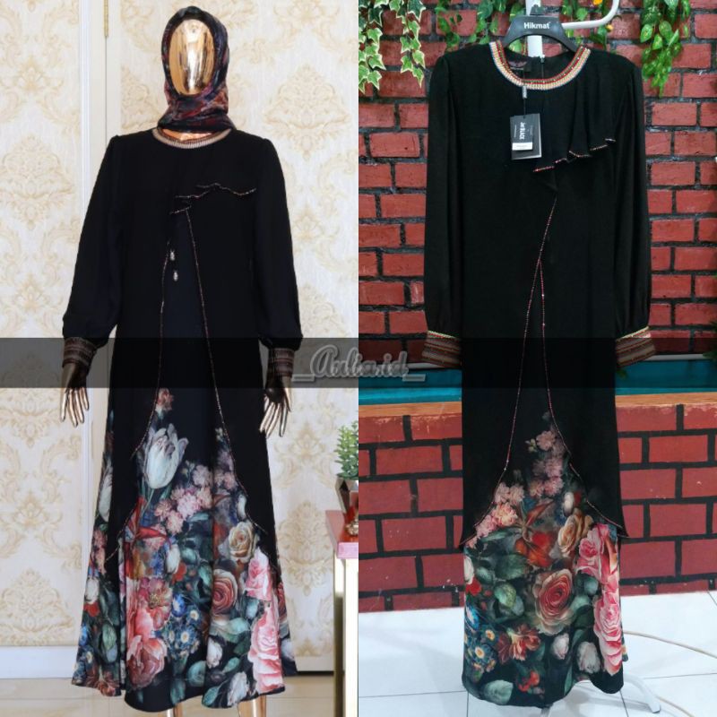 (READY L) ABAYA HIKMAT FASHION NEW ARRIVAL