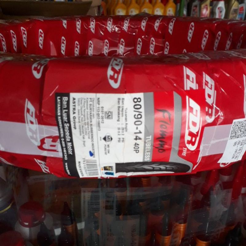 ban luar fdr FLEMMO 80/90-14 TUBLES ban motor #matic