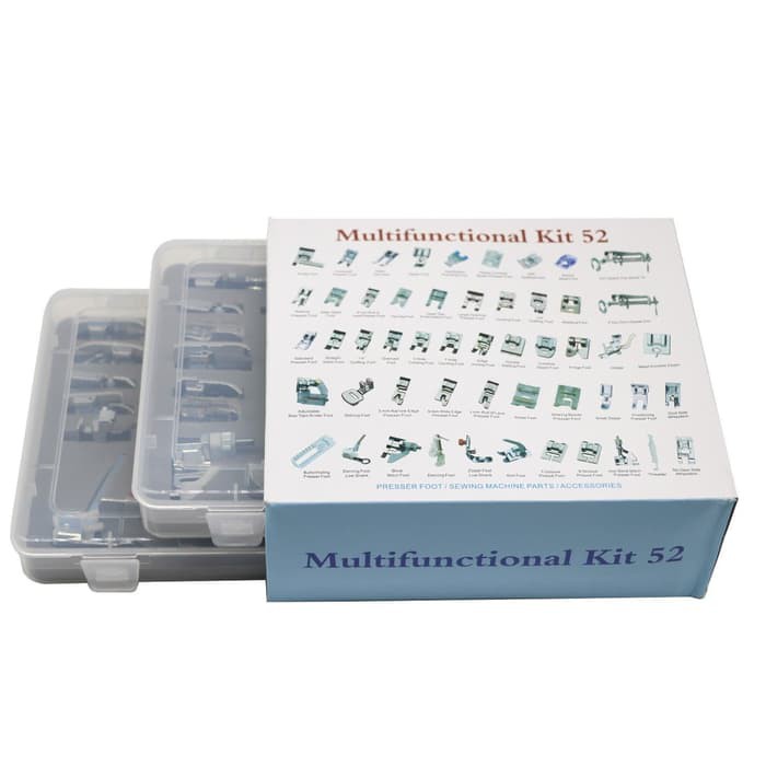 [FREE DVD] Sepatu Set 52 Pcs Mesin Jahit Portable + BOX