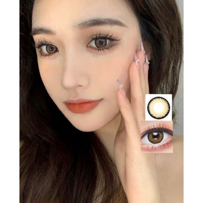 SOFTLENS KITTY KAWAI POP CULTURE BROWN / KONTAK LENSA