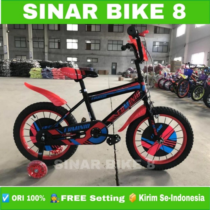 Sepeda Anak Laki BMX ERMINIO 237 Ukuran 12&quot; 16&quot; dan 18 Inch