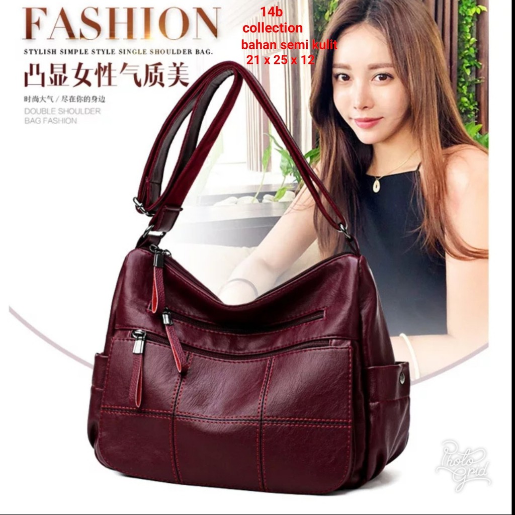NIQABIS TAS SELEMPANG WANITA FOSELLI SLINGBAG CROSSBODY TAS SELENDANG CEWEK MURAH BAHAN KULIT