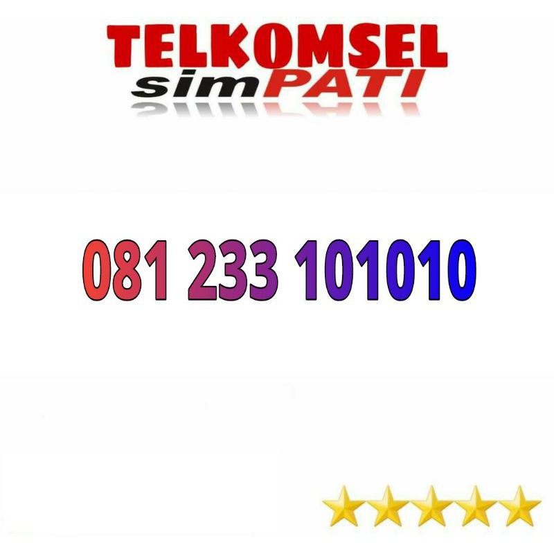 nomor cantik telkomsel simpati 101010