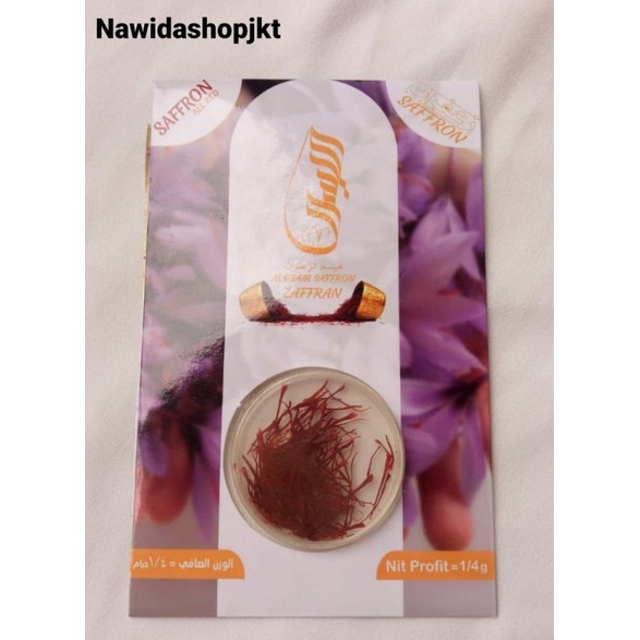 Saffron Maisam Super Negin 0,25 gr grosir Jakarta