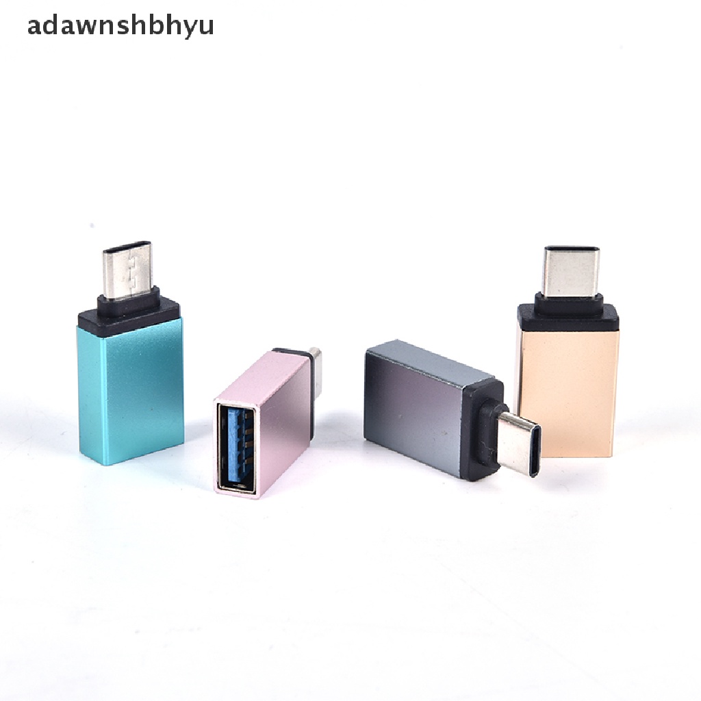 Adawnshbhyu Adaptor Type-C USB Female To OTG USB Type C Male Konvertor Kabel Konektor