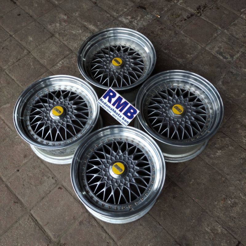 VELG MOBIL SEKEN COPOTAN TYPE BBS RING 16 LUBANG 4 PCD 100 DAN 114.3 COCOK DI JAZ MOBILIO YARIS