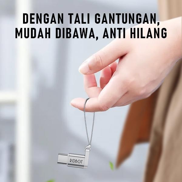 Robot RT-OTG02 USB-C Type-C to Micro USB Small &amp; Portable OTG Adapter