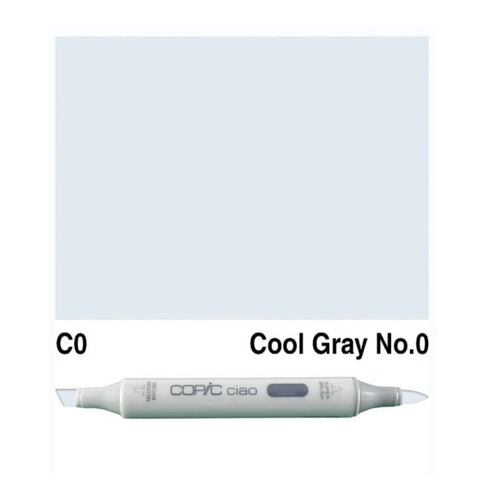 

COPIC CIAO MARKER COOL GRAY NO 0