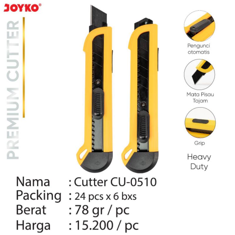 

cutter cu-0510 joyko (harga satu pcs)