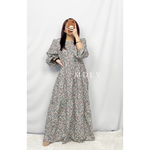 MDLV 01190 ATTICIA MAXI DRESS KOREA DRESS MAXI DRESS MUSLIM GAMIS MAXI FASHION MUSLIM FASHION IMPORT