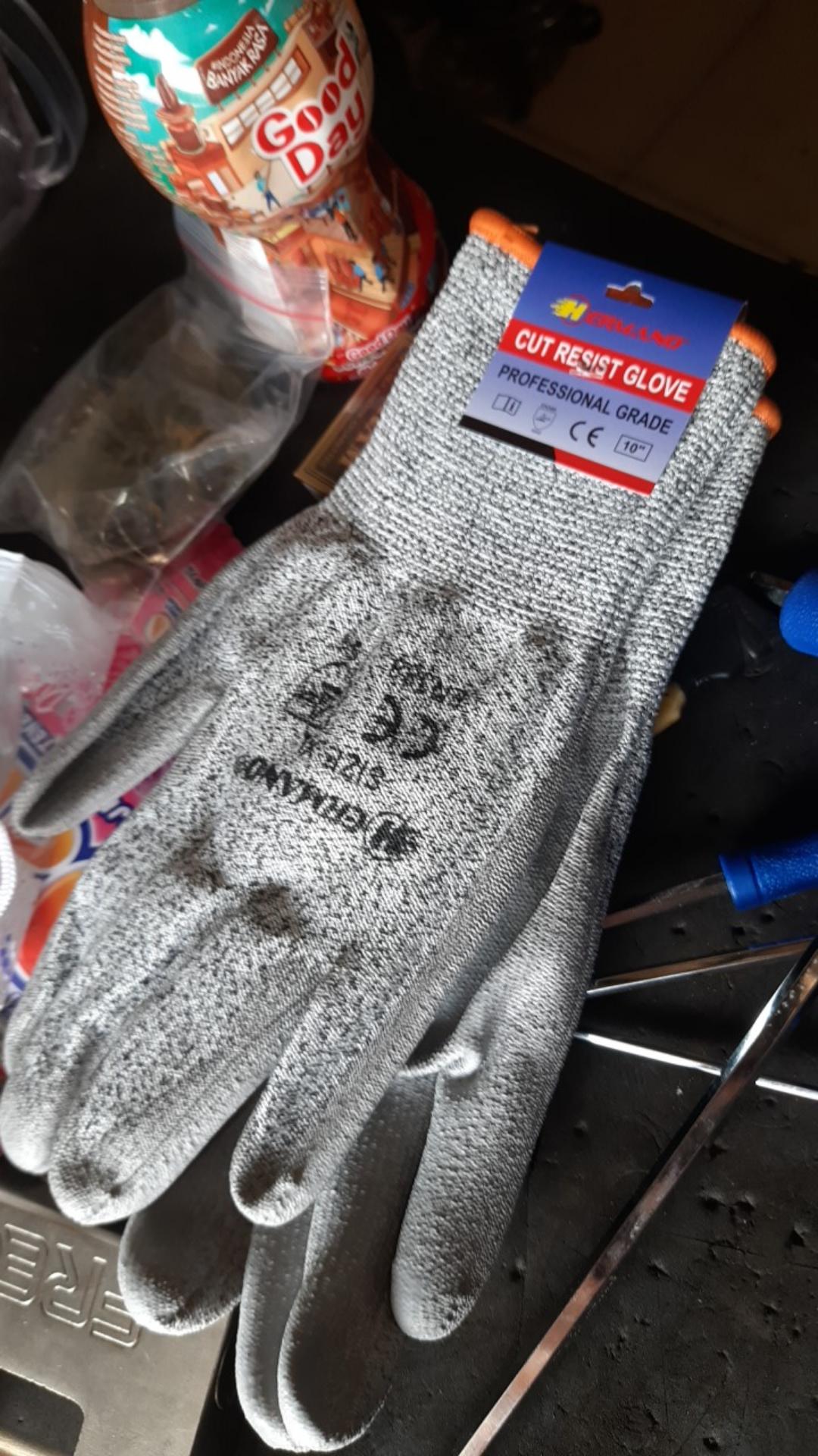 Sarung Tangan Anti Benda Tajam - Anti Pisau Potong Gores Bacok Begal