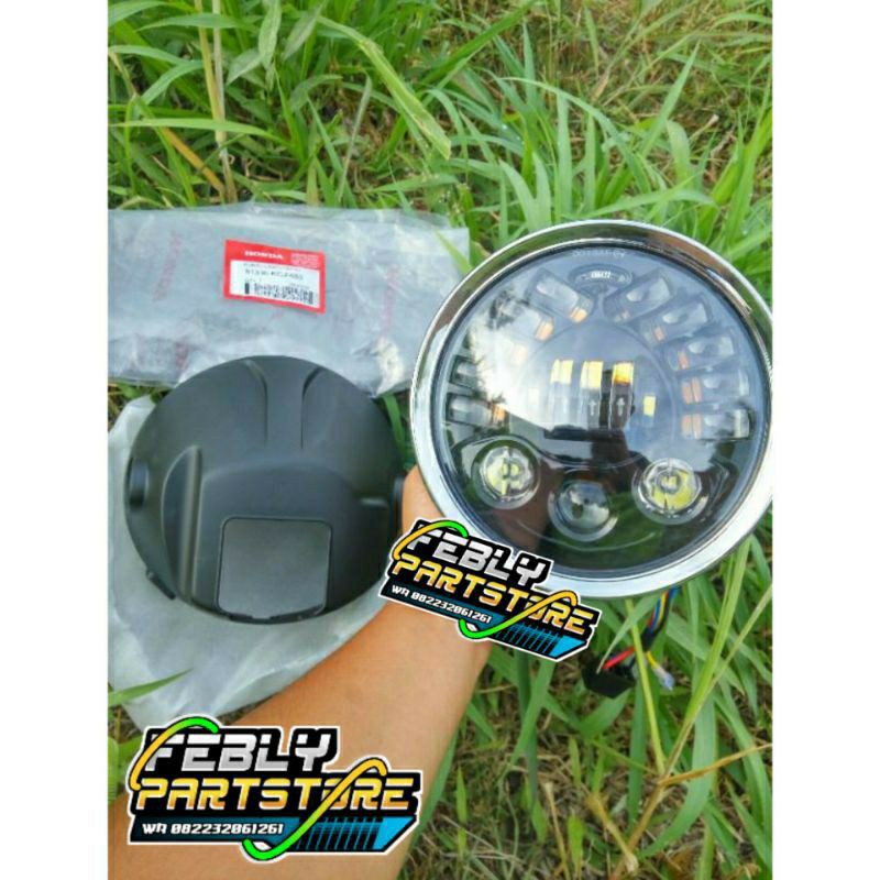 LAMPU LED DAYMAKER 7 INCH 19 LED IMPORT DAYMAKER 19 LED 7 INCH ORI SET BATOK LAMPU TIGER ORI HONDA6