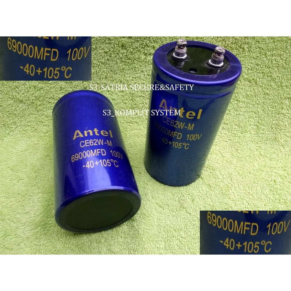 Elco 69.000uF 100V Elko 69000Mfd 69000 69,000 MFD uf 100 V 69000uf