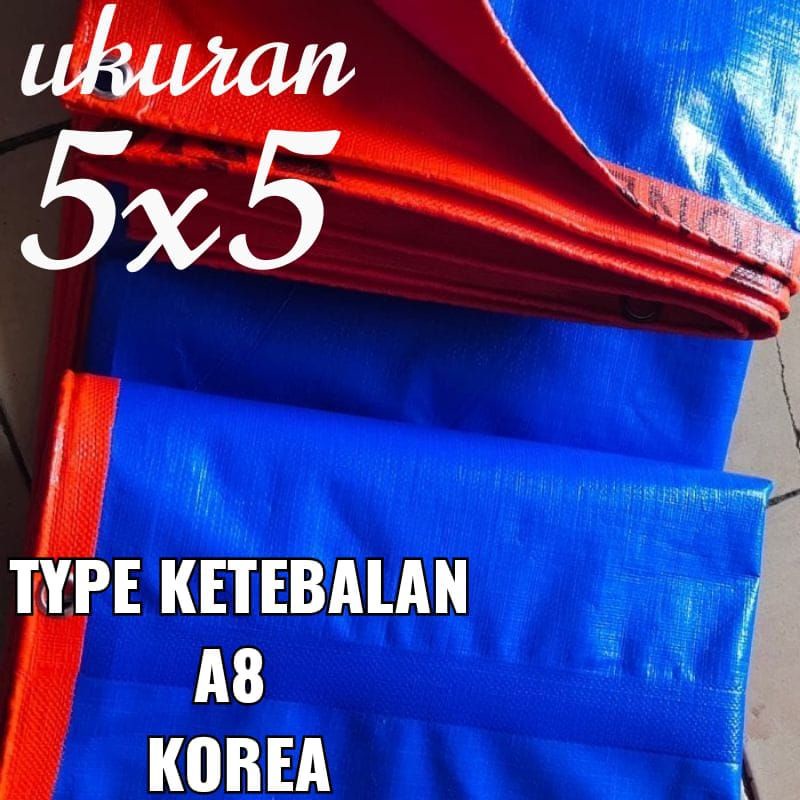 TERPAL PLASTIK A8 UKURAN 5X5 meter merk TRECK