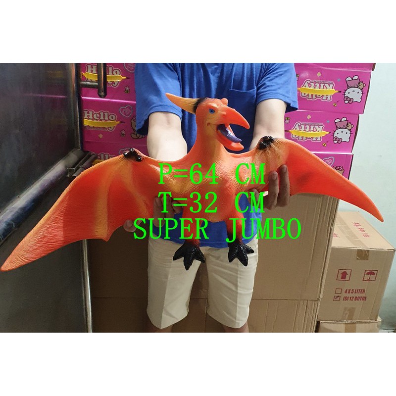 MAINAN MURAH DINOSAURUS PTERODACTYL PREDATOR BURUNG TERBANG 64CM