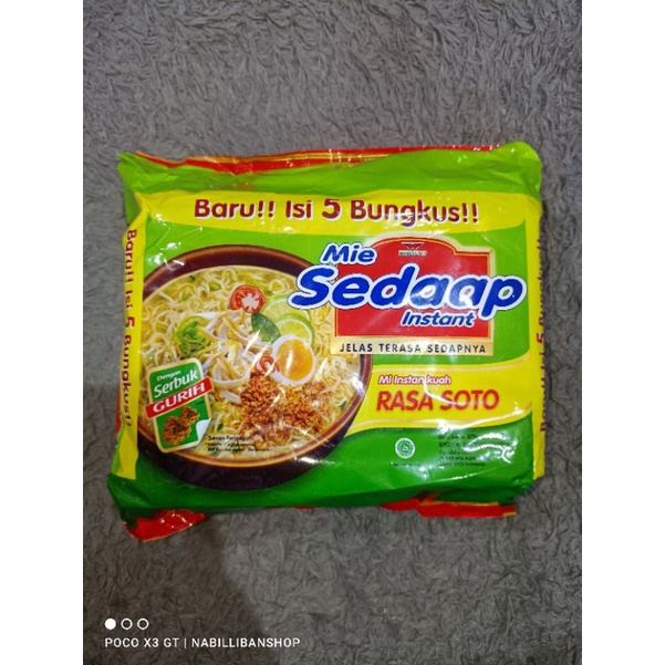 

{nabillibansh0p} Mie Sedaap Soto Instan Isi 5 Bag 75gr