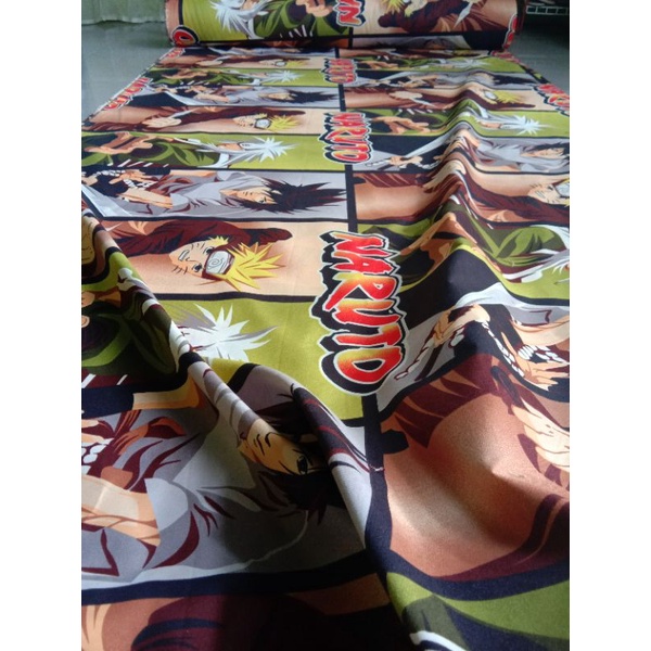 BESTPROMO Sprei Anime Anak Naruto Katun Microtex Adem