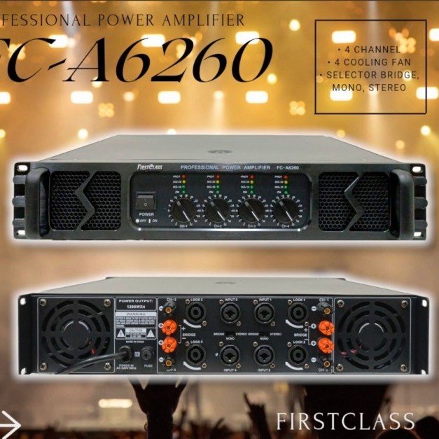 POWER AMPLIFIER FIRSTCLASS FC - A6260  Power high quality FCA6260