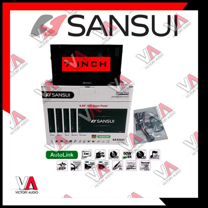 Head Unit Double Din Sansui Sapporo Full Hd Mirrorlink Sa 5202I