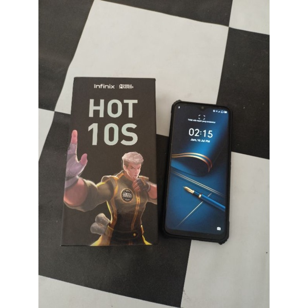 infinix hot 10s second Ram 6/ 128 fullset pemakaian 1 bulan