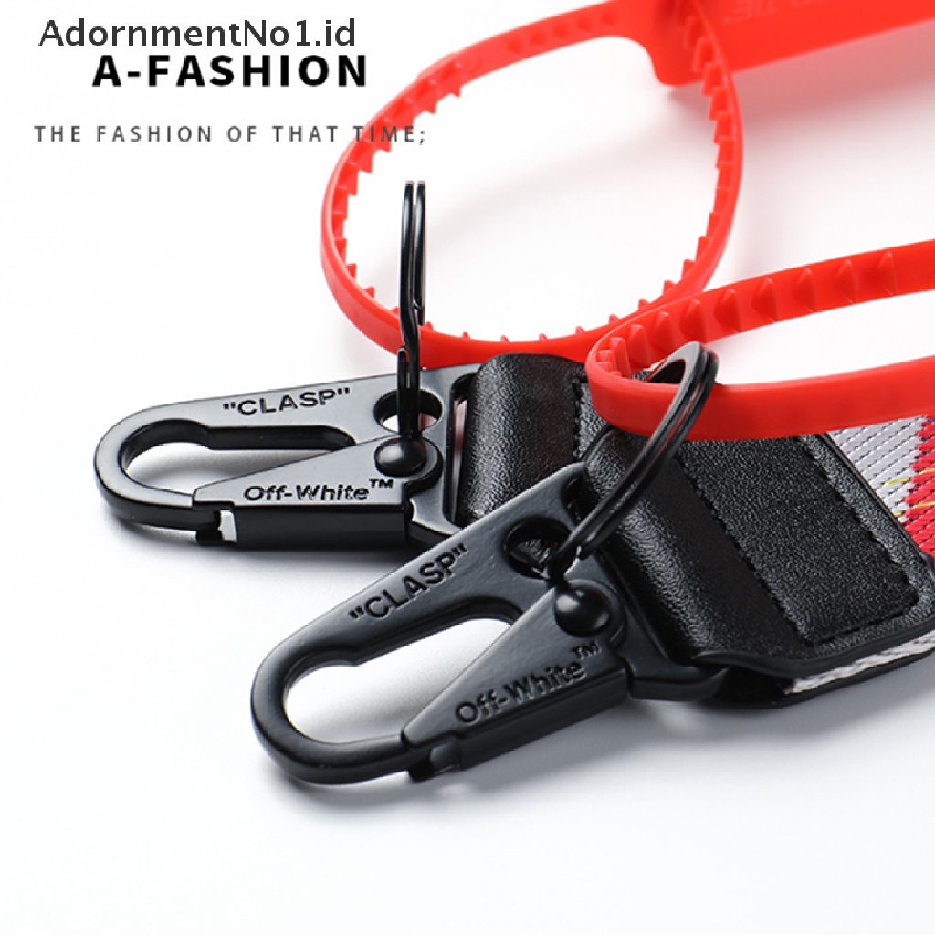 (AdornmentNo1) Off-white Tali Lanyard Gantungan Kunci Industrial 10.5 &quot;