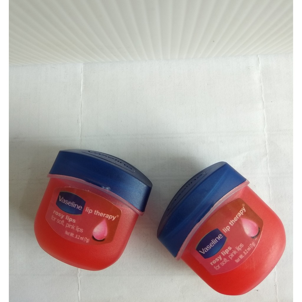 Pelembab Bibir Lip Balm Vaseline Kecil 7gr Merah Rosy Lip Lip Therapy Shopee Indonesia