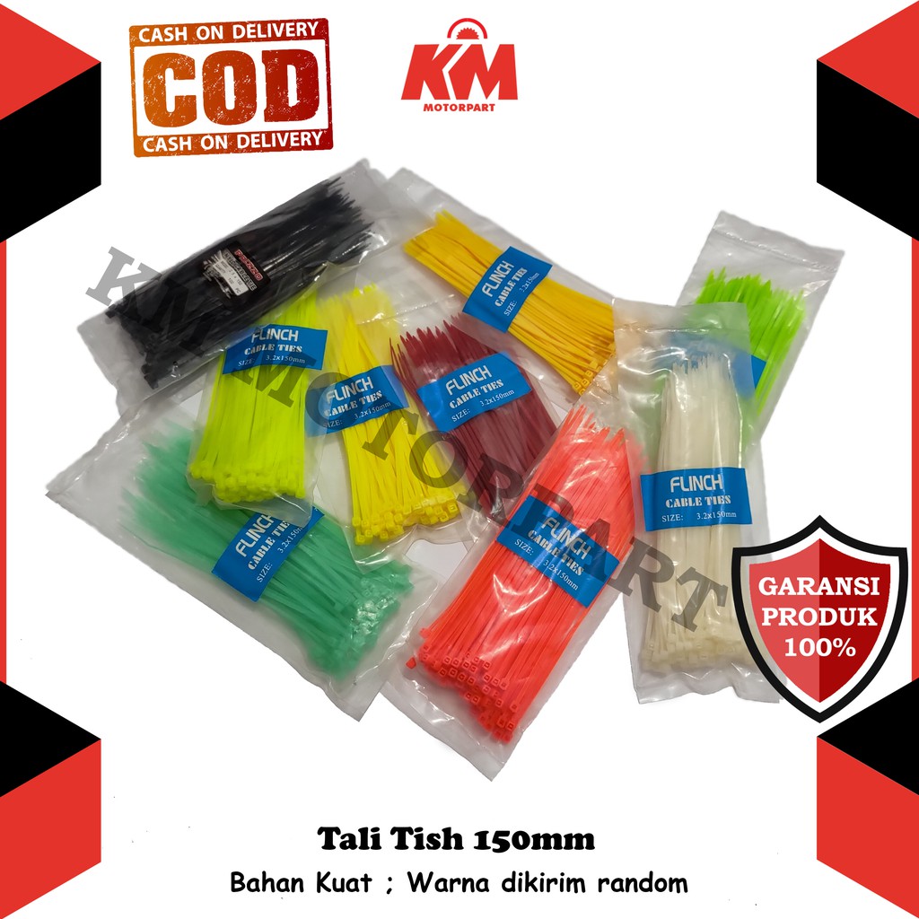 Tali Ties 10 cm / 15 cm / 20 cm / 25 cm Tali Pengikat Barang Cable Tie