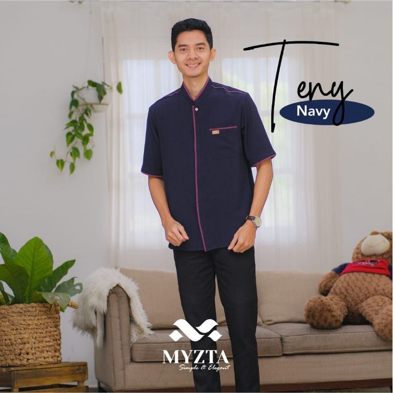 SARIMBIT TENY | Model Baju Sarimbit (Koko Ayah Lengan Pendek) by Myzta