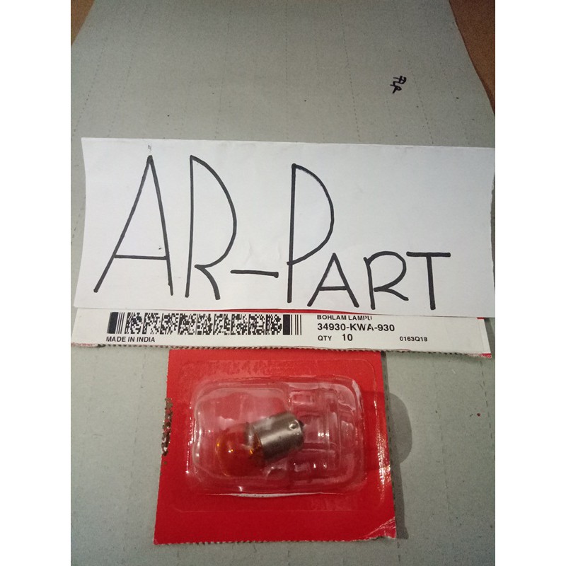 Bohlam Lampu Sein Riting Megapro Monoshock Verza CB 150 R Old Streetfire 34930-KWA-930 ASLI ORIGINAL